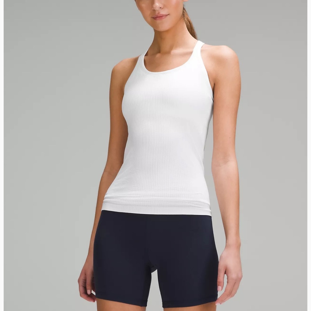 Women's White LuLu Lemon Tank Top